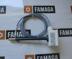 Датчик температуры и влажности
Kanalfühler für Temperatur und relative
Feuchte, Sensor 1 x Pt 100 Ohm,
Luftfeuchtetransmitter 10 - 95% rel. Feuchte,
Ausgang: 4 bis 20 mA (0 bis 100%),
Kalibrierung 25% bis 95%±3% rel.Feuchte
(bei 20°C), Kalibrierung ± 0,3K (bei 20°C),
Ausgang 4 bis 20 mA (0 bis 50°C),
Einsatztemperatur Elektronik -5 bis +55°C,
Versorgung: 24 Vdc/ac + 20%, Filterkappe ø
12 x 32 mm, Rohr ø 12 mm, Gehäuse
Kunststoff weiß, 57 x 65 x 35 mm,
Gesamtlänge 171 mm, mit Klemmanschluss,
mit 2000 mm Anschlussleitung PVC, 3-Leiter,
Schutzart IP 55, Messbereich: -20 bis +80°C Heinz Meßwiderstände